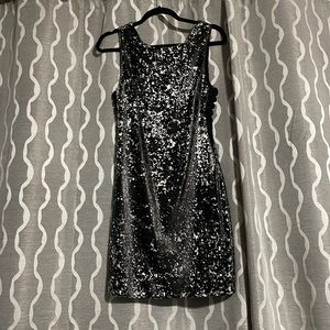 Black and Silver Sparkle Dress 🤍🖤Size S GB
